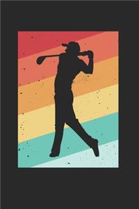Golf Golfen Golfspieler Notizbuch