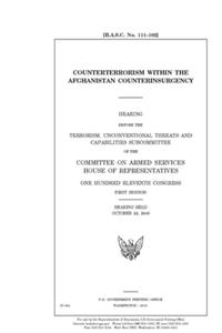 Counterterrorism within the Afghanistan counterinsurgency