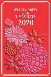Weekly Diary with TimeSheets 2020