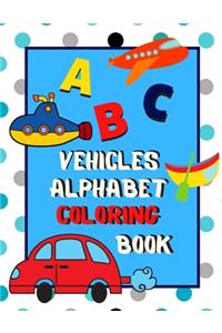 Vehicles Alphabet Coloring Book