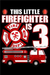 this little firefighter is 3 fire dept