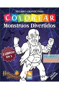 Monstruos Divertidos - 2 libros en 1 - Volumen 3 + Volumen 4 - Edición nocturna