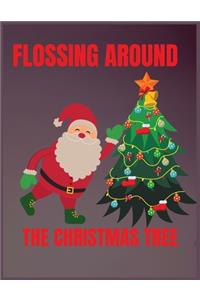Flossing around the Christmas tree