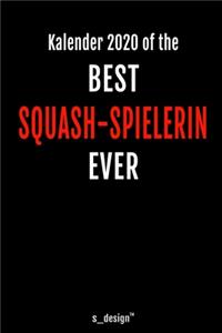 Kalender 2020 für Squash Spieler / Squash-Spielerin