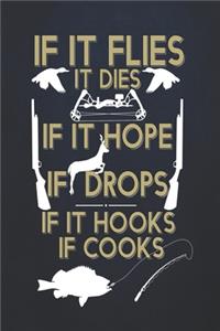 If it flies it dies If it hope it drops if it hooks if cooks