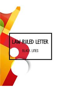 Black Lines Law Ruled Letter