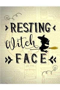 Resting Witch Face Journal