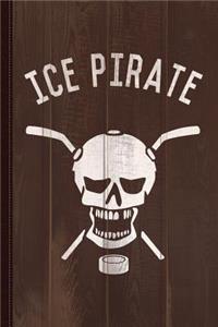 Ice Pirate Hockey Journal Notebook