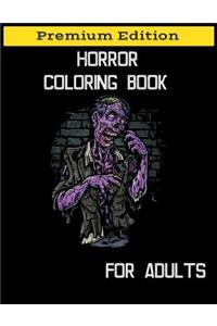 Horror Coloring Book for Adults
