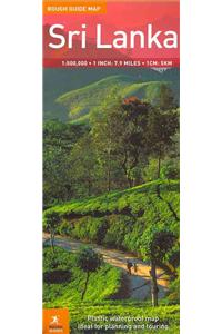 Rough Guide Map Sri Lanka