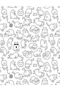 My Big Fat Journal Notebook For Cat Lovers Fun Cat Pattern 12