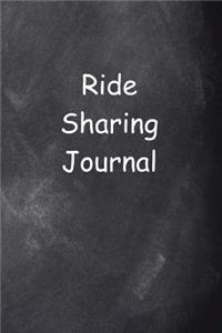 Ride Sharing Journal Chalkboard Design