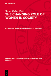 Research Projects in Progress 1981–1983