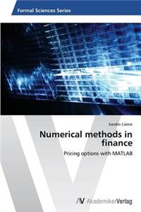 Numerical methods in finance