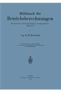 Hilfsbuch Für Betriebsberechnungen