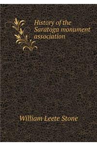 History of the Saratoga Monument Association