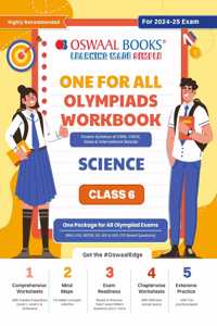 Oswaal One For All Olympiad Workbook Class 6 Science for 2024-25 Exam