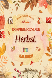 Inspirierender Herbst Malbuch Atemberaubende herbstliche Elemente, verwoben in wunderschönen kreativen Mustern