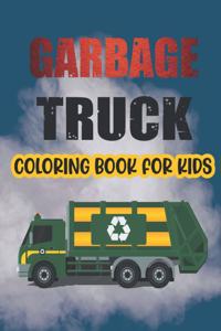 Garbage Truck Coloring Book For Kids.