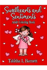 Sweethearts and Sentiments Adult Coloring Book