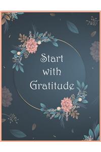 Start With Gratitude Notebook
