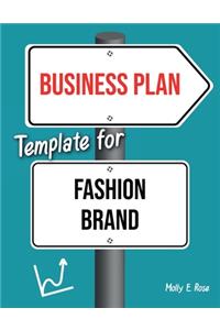 Business Plan Template For Fashion Brand