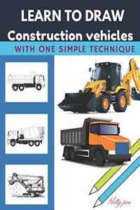 Learn to draw construction vehicles