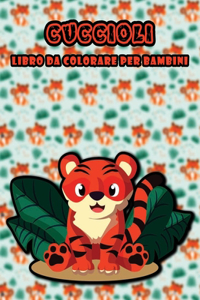 Cuccioli libro da colorare per bambini