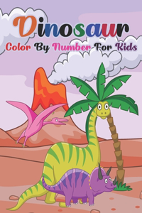 Dinosaur Color By Number For Kids