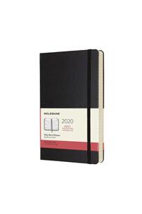 2020 12 MONTH DAILY LARGE DIARY BLACK