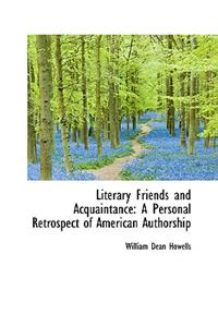 Literary Friends and Acquaintance