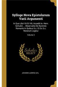 Sylloge Nova Epistolarum Varii Argumenti