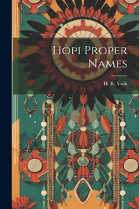 Hopi Proper Names