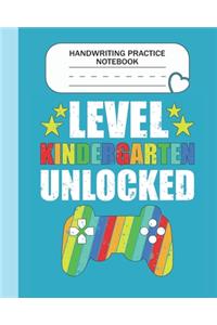 Handwriting Practice Notebook - Level Kindergarten Unlocked