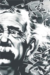Graffiti of Albert Einstein Blank Lined Notebook