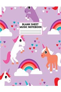 Blank Sheet Music Notebook