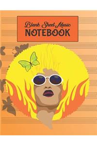 Blank Sheet Music Notebook