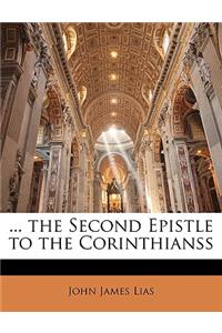 ... the Second Epistle to the Corinthianss