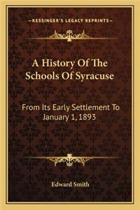 History Of The Schools Of Syracuse