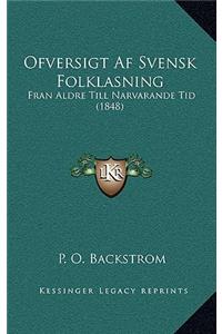 Ofversigt Af Svensk Folklasning