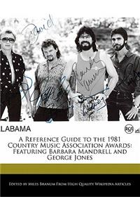 A Reference Guide to the 1981 Country Music Association Awards