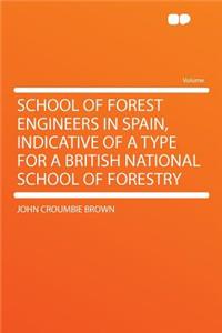 School of Forest Engineers in Spain, Indicative of a Type for a British National School of Forestry