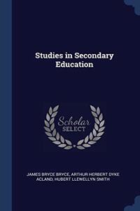 STUDIES IN SECONDARY EDUCATION
