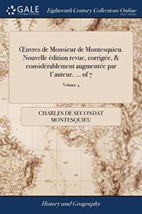 UVRES DE MONSIEUR DE MONTESQUIEU. NOUVE