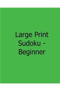 Large Print Sudoku - Beginner