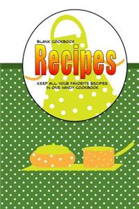 Blank Cookbook Recipes