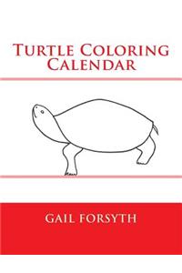 Turtle Coloring Calendar