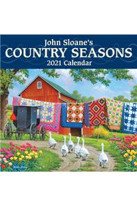John Sloane's Country Seasons 2021 Mini Wall Calendar