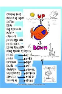 Coloring Book Matuto Ng Ingles Sa Fish Kulay Ang MGA Salita Matuto Concepts Para Sa MGA Bata Para Sa Lahat Sinong May Gusto Upang Matuto Ng Ingles Pataas Pababa Karapatan Kaliwa Dayagonal Sa Pagitan Ng Sunod Sa Sa Loob Ng