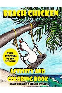 Beach Chicken Activity and Coloring Book